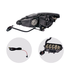 Three-Headlight Assembly for 2006-2012 Lexus IS Series (IS250, IS350, IS-F) - Premium Triple Lamp Upgrade