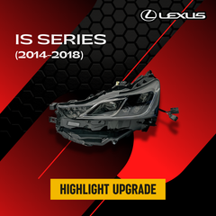 Four-Headlight Modification Kit for 2014-2018 Lexus IS Series (IS250, IS350, IS-F) - Aggressive Quad Projector Upgrade