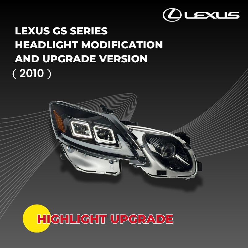 Premium Aftermarket Headlights for 2010 Lexus GS Series (GS350, GS460, GS450h) - Modern Upgrade with Enhanced Brightness