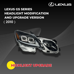 Premium Aftermarket Headlights for 2010 Lexus GS Series (GS350, GS460, GS450h) - Modern Upgrade with Enhanced Brightness