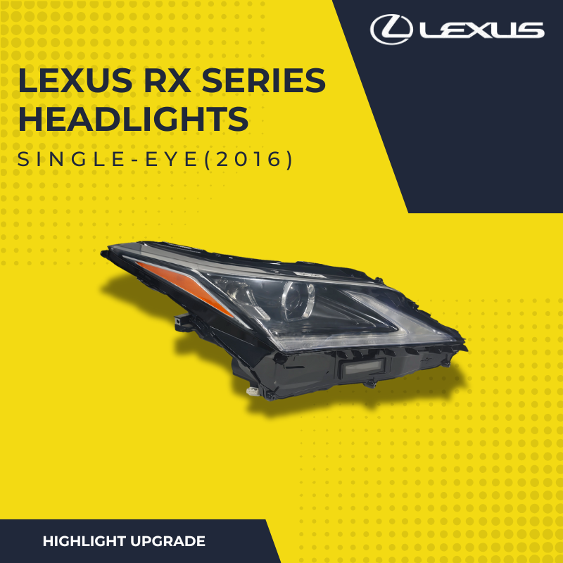 Single-Eye Headlight Assemblies for 2016 Lexus RX Series (RX350, RX450h) - OEM-Style Direct Fit Upgrade