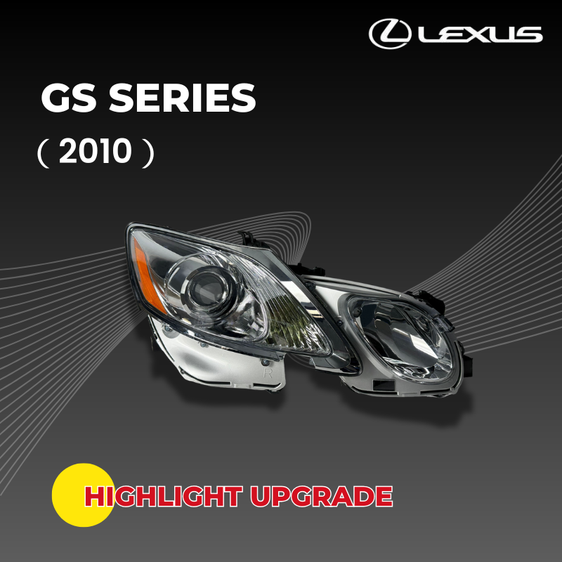 OEM-Quality Headlight Assemblies with Motors for 2010 Lexus GS Series (GS350, GS460, GS450h) - US Spec Direct Fit