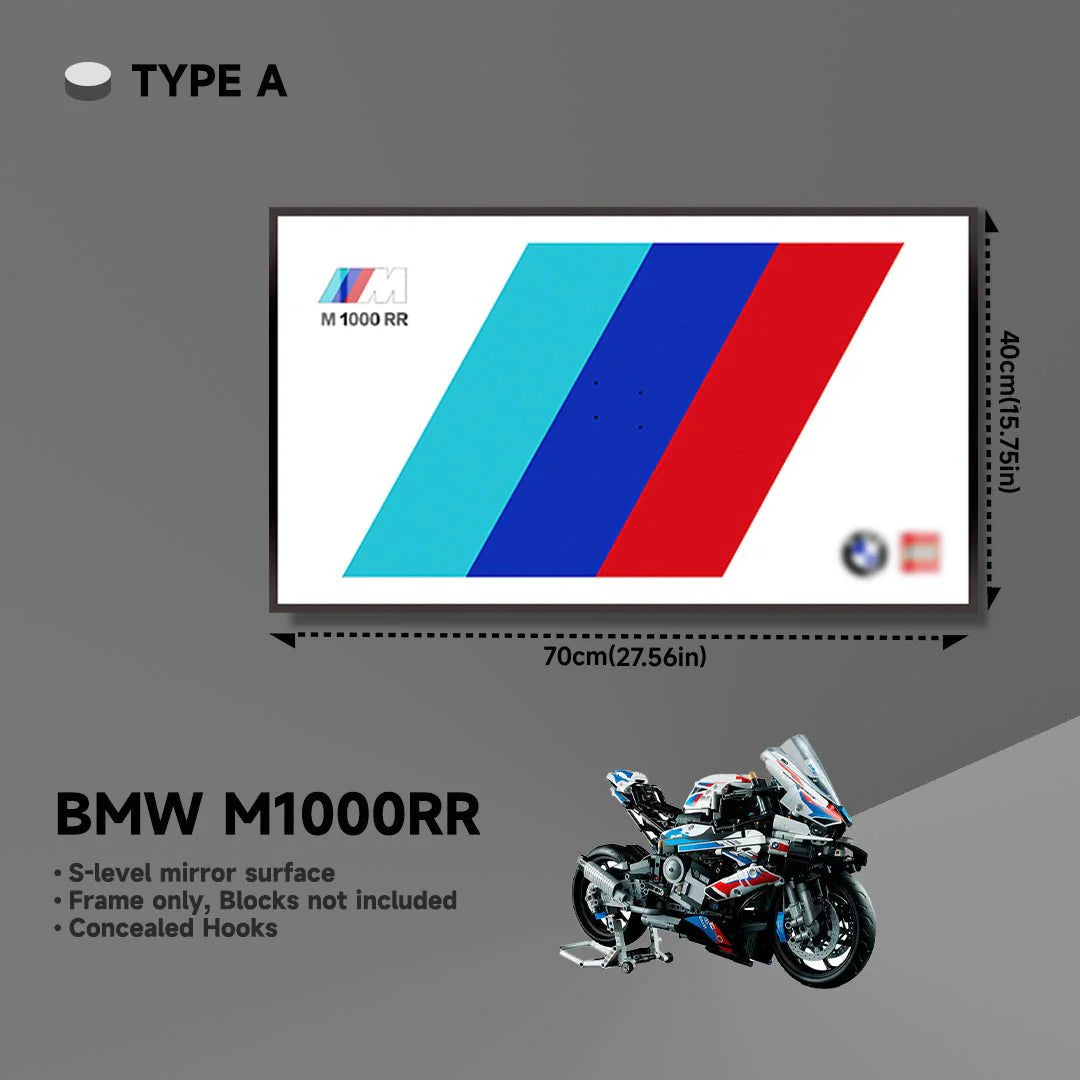 BMW M 1000 RR Display Frame for Lego® 42130 Motorcycle