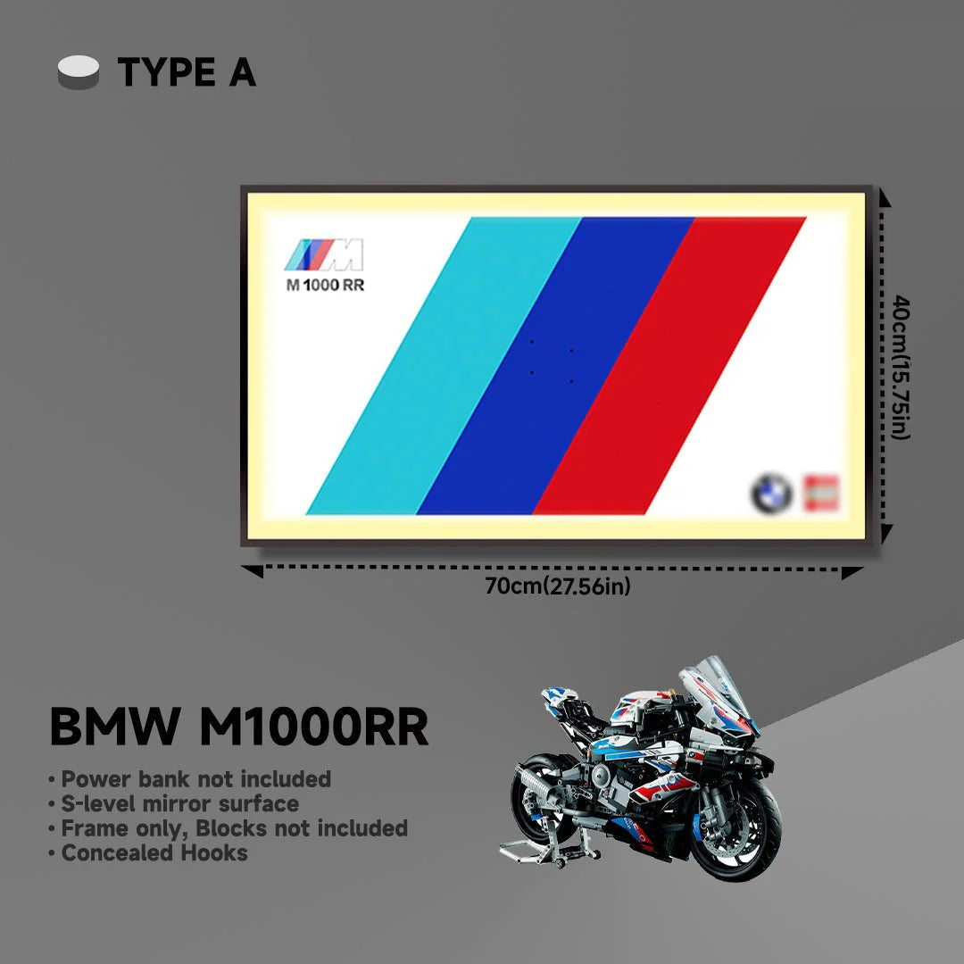 BMW M 1000 RR Display Frame for Lego® 42130 Motorcycle
