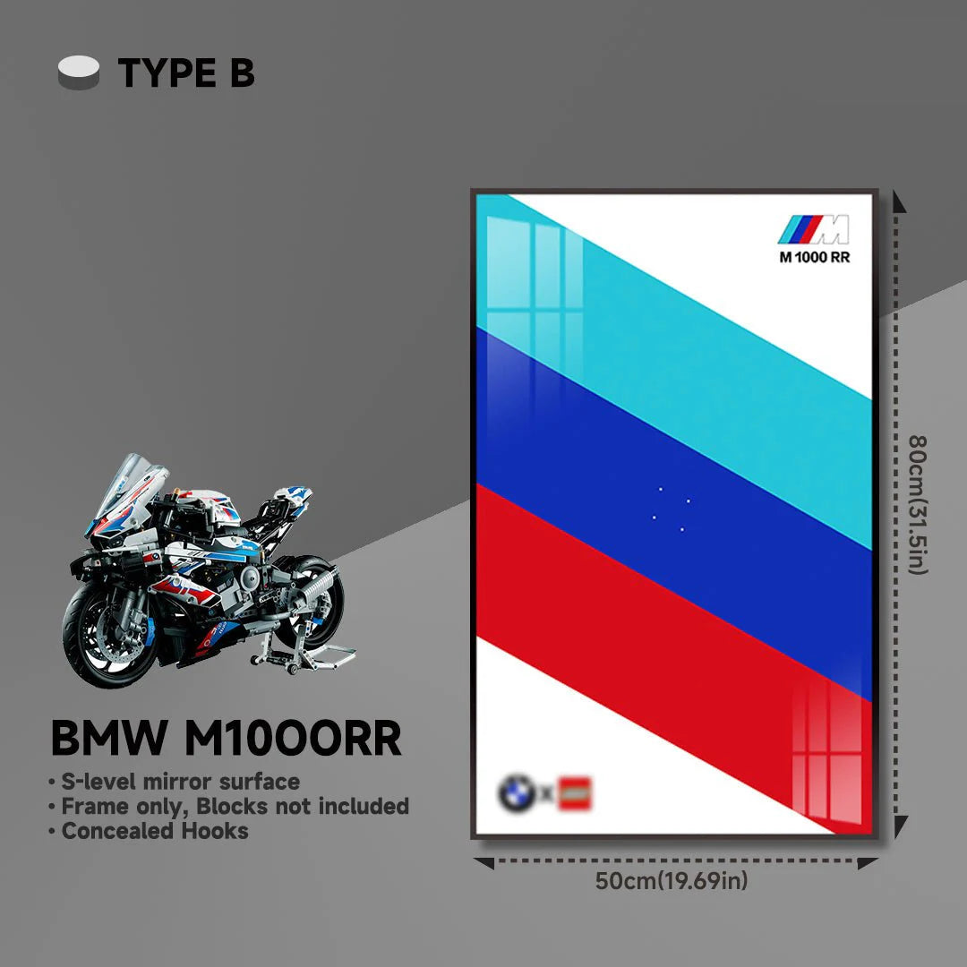 BMW M 1000 RR Display Frame for Lego® 42130 Motorcycle