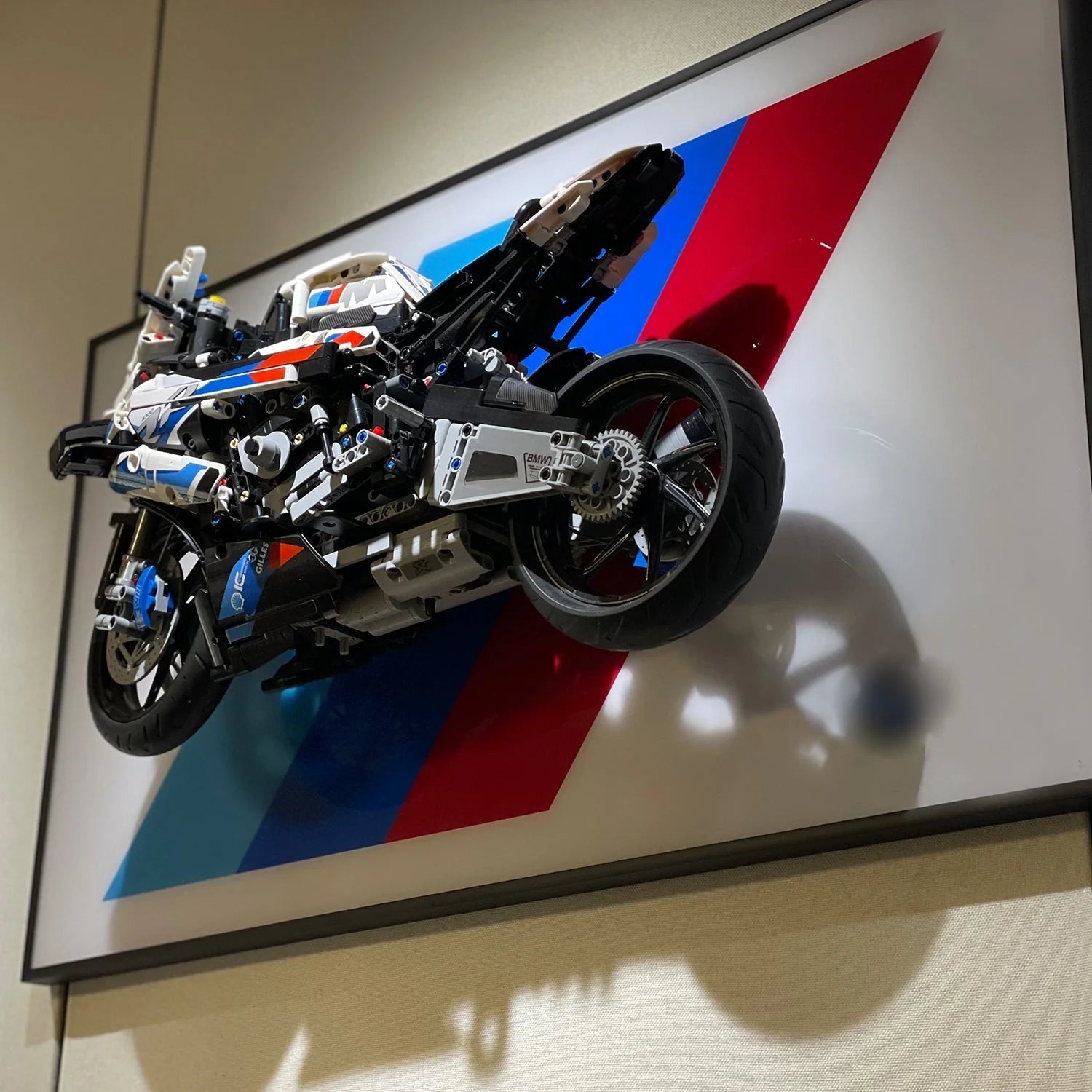 BMW M 1000 RR Display Frame for Lego® 42130 Motorcycle