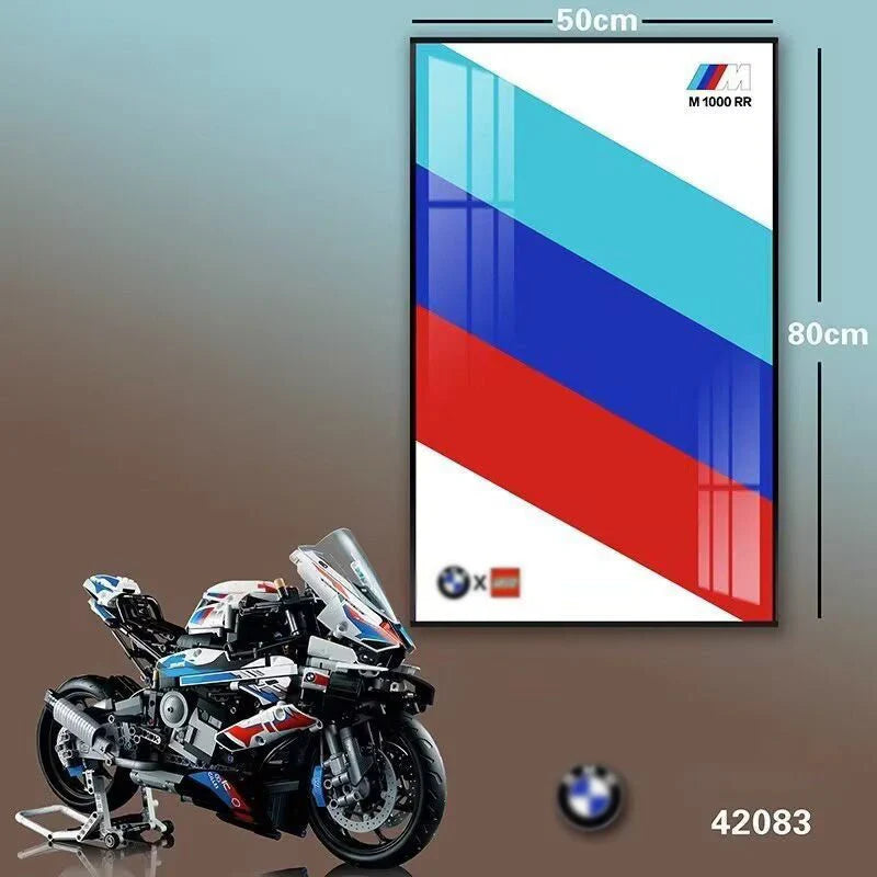 BMW M 1000 RR Display Frame for Lego® 42130 Motorcycle
