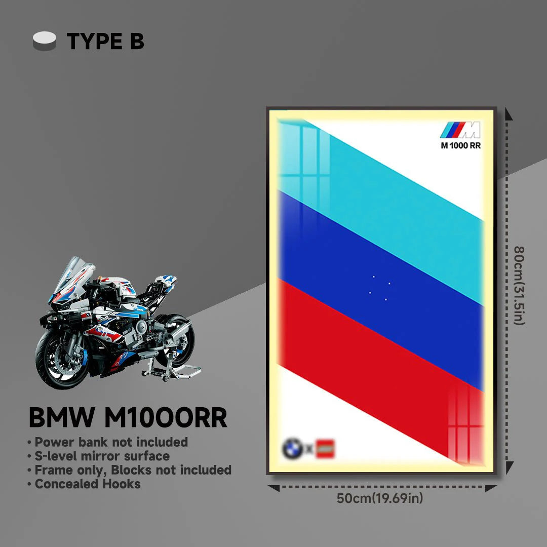 BMW M 1000 RR Display Frame for Lego® 42130 Motorcycle