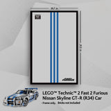 Display Frame for LEGO® 42210 Nissan GT-R (Fast & Furious)