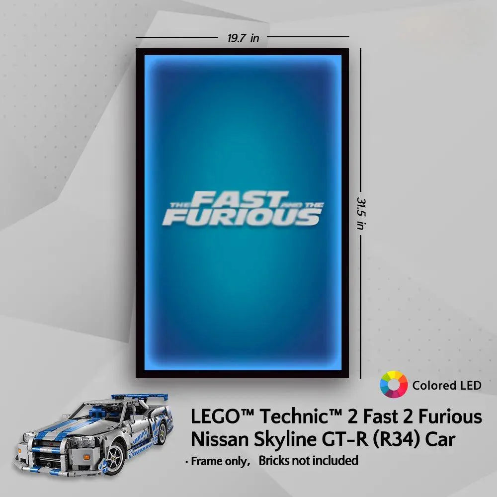 Display Frame for LEGO® 42210 Nissan GT-R (Fast & Furious)