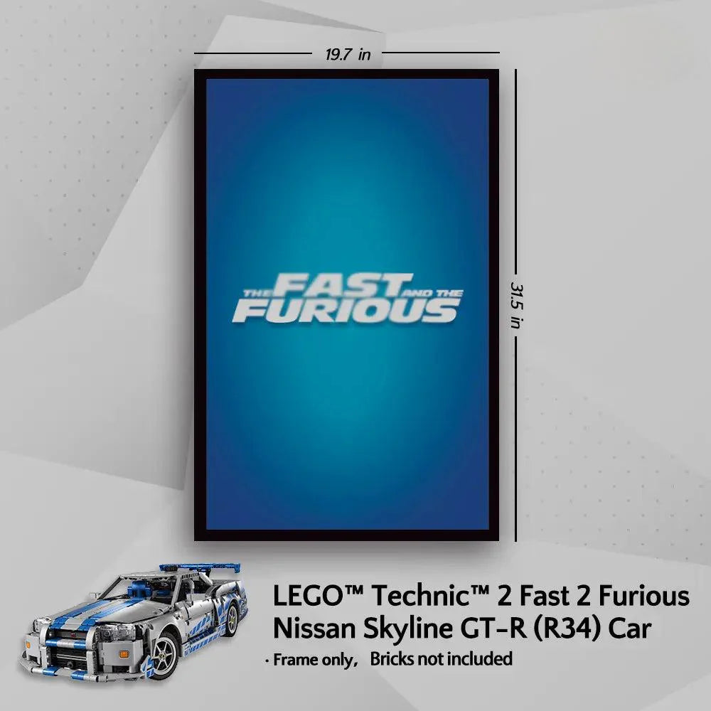 Display Frame for LEGO® 42210 Nissan GT-R (Fast & Furious)