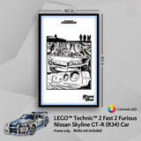 Display Frame for LEGO® 42210 Nissan GT-R (Fast & Furious)