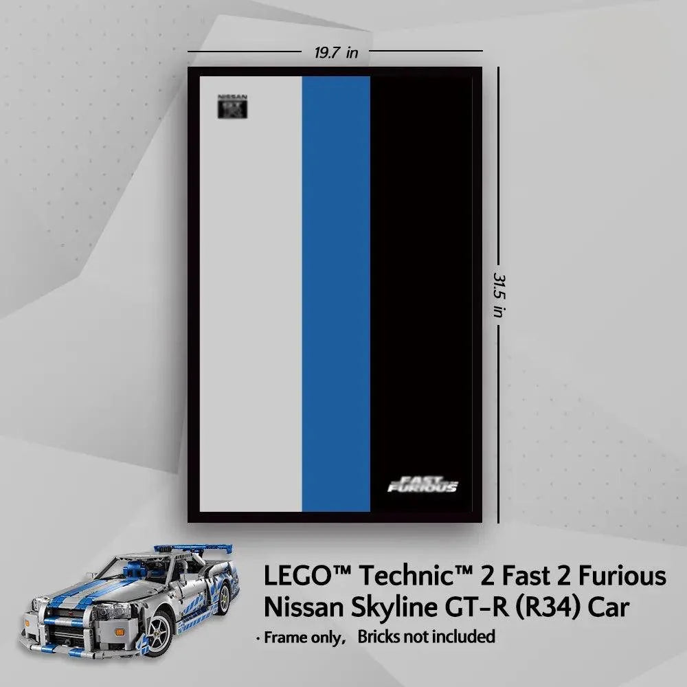 Display Frame for LEGO® 42210 Nissan GT-R (Fast & Furious)