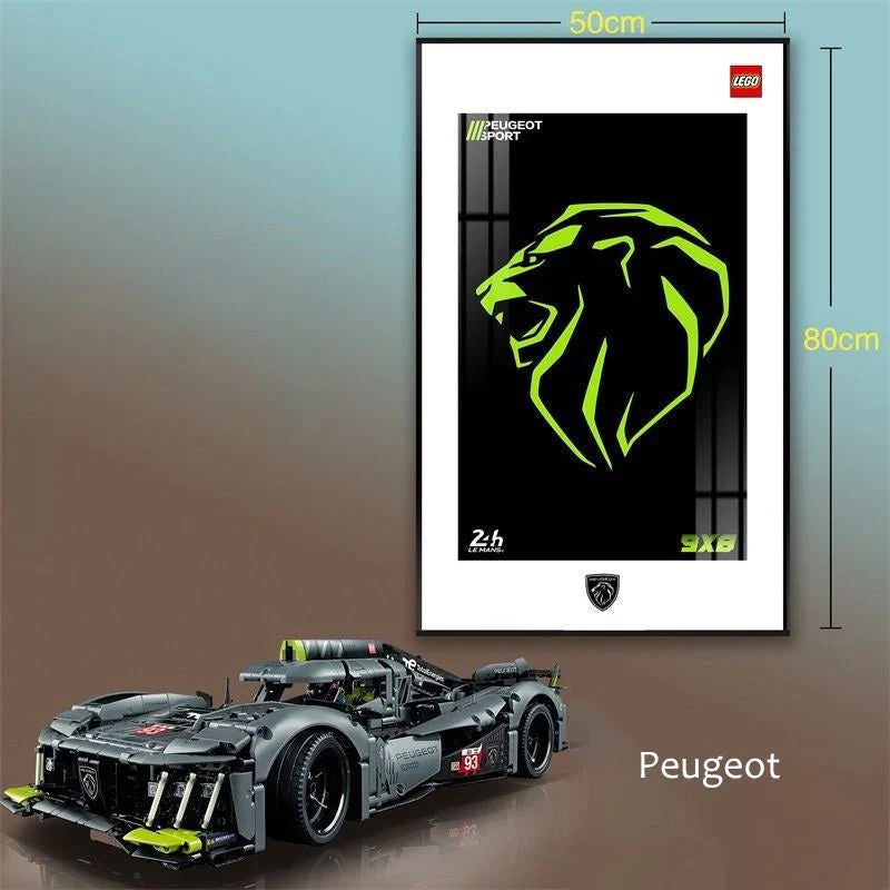 Display Frame for Lego® Peugeot 42156