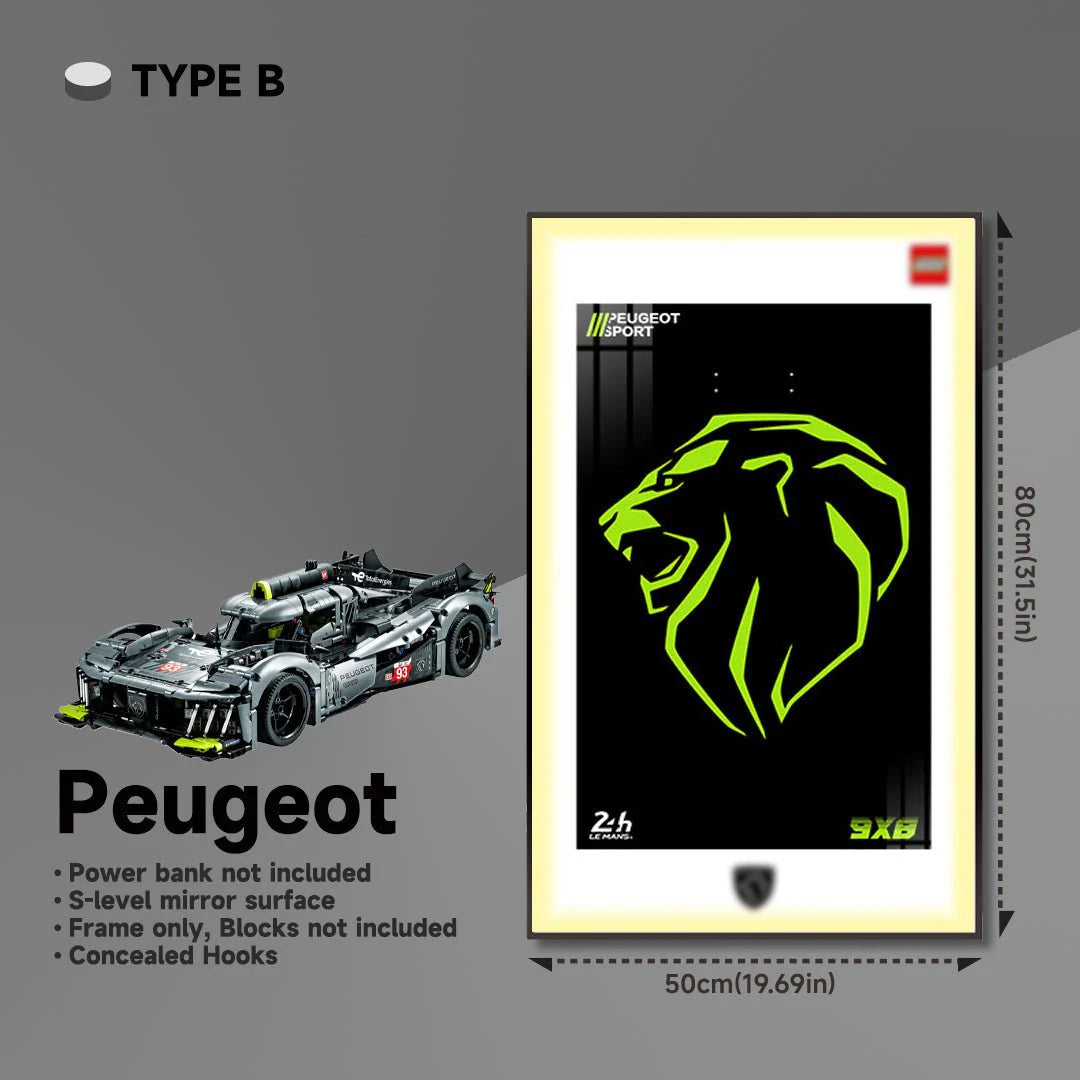 Display Frame for Lego® Peugeot 42156