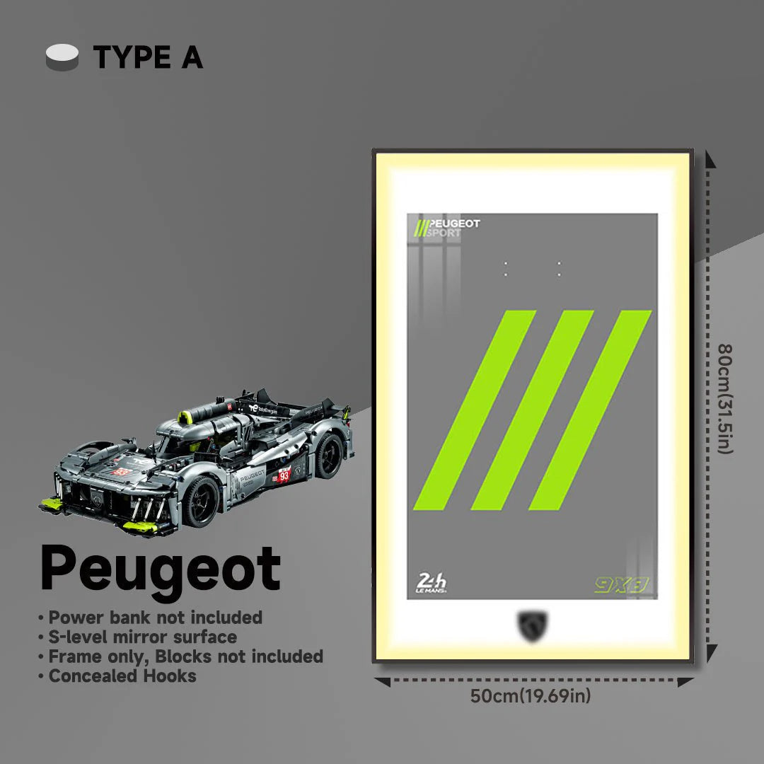 Display Frame for Lego® Peugeot 42156