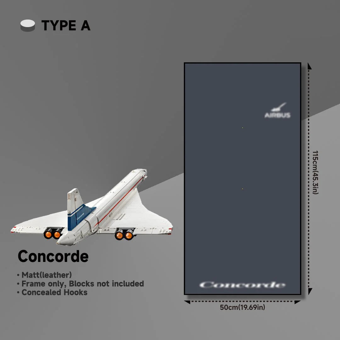 LED Wall Display Frame for Lego® Concorde Set（10318）