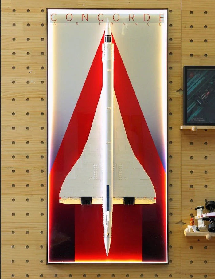 LED Wall Display Frame for Lego® Concorde Set（10318）