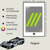 LED Wall Display Frame for LEGO® Peugeot 42156