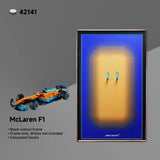 Luxury LEGO® Technic™ Display Frame – Custom Black Walnut Wood for Supercar Sets