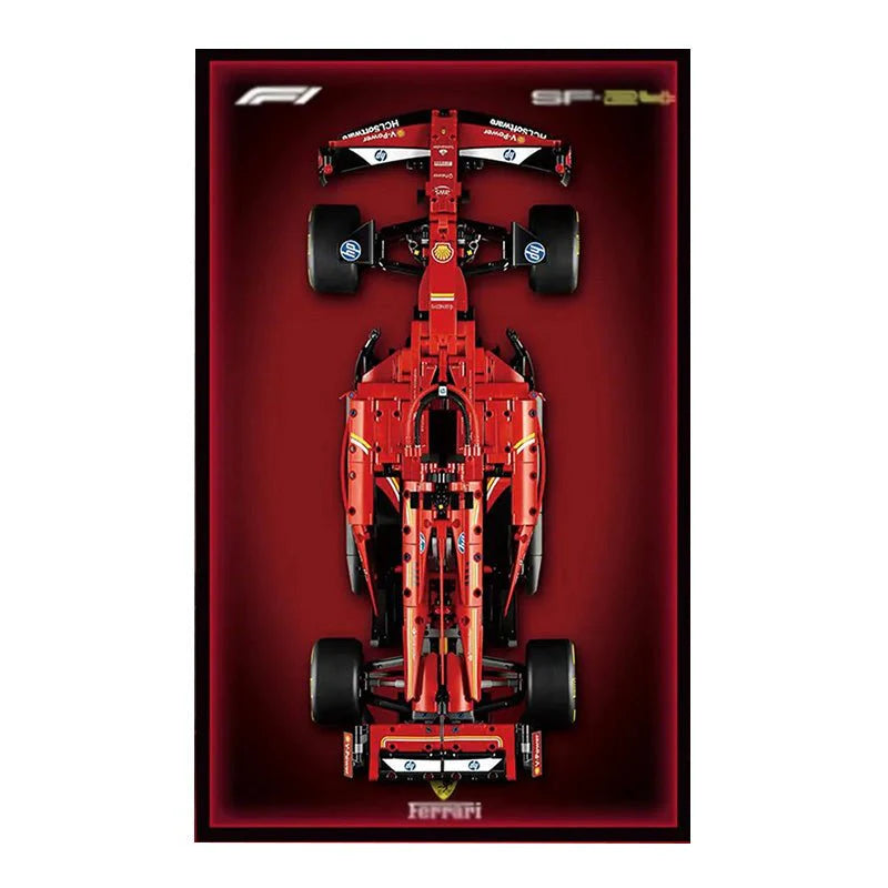 Premium Acrylic Wall Display Frame for LEGO® Ferrari F1 SF-24（42207）