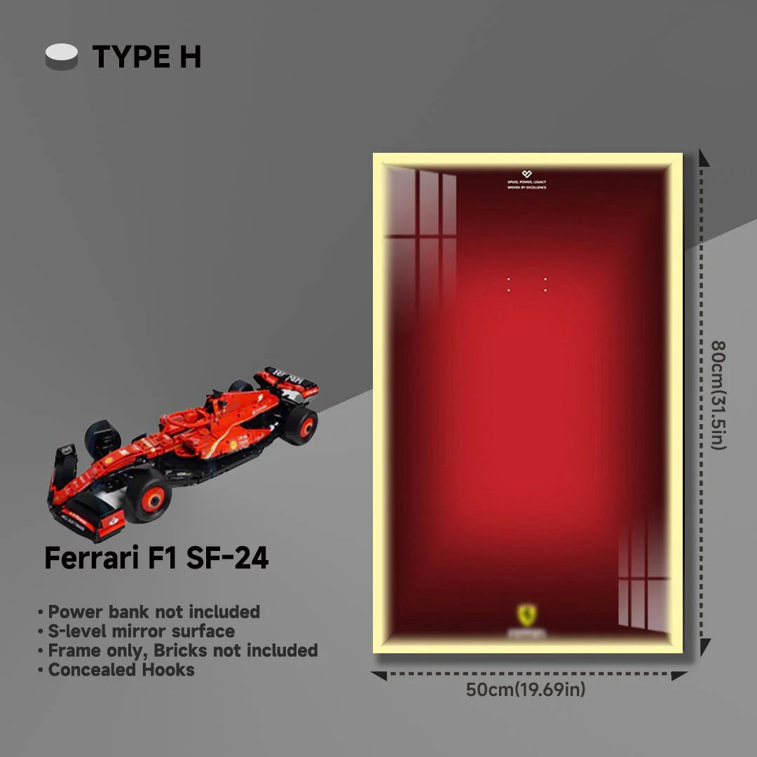Premium Acrylic Wall Display Frame for LEGO® Ferrari F1 SF-24（42207）