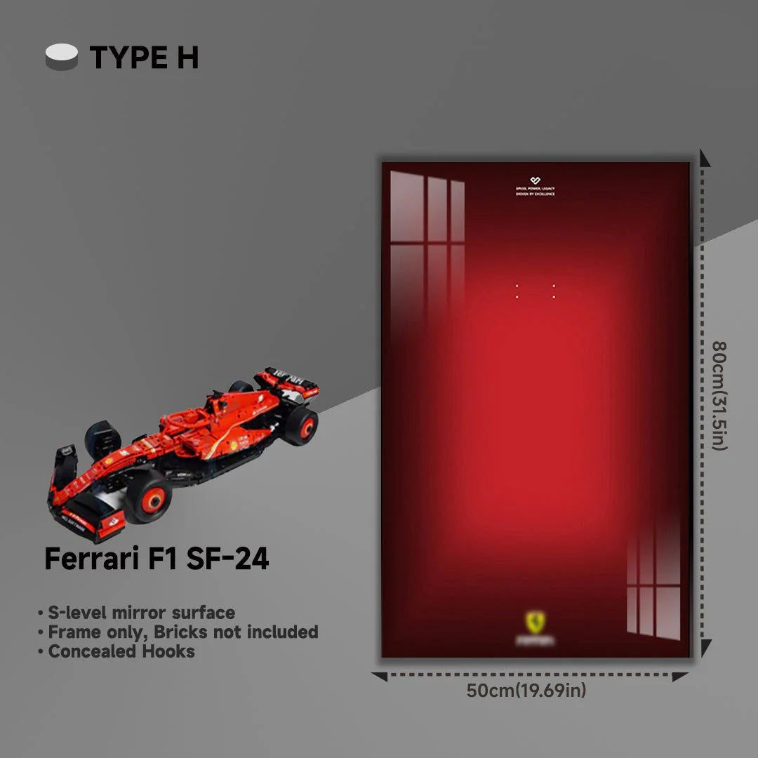 Premium Acrylic Wall Display Frame for LEGO® Ferrari F1 SF-24（42207）
