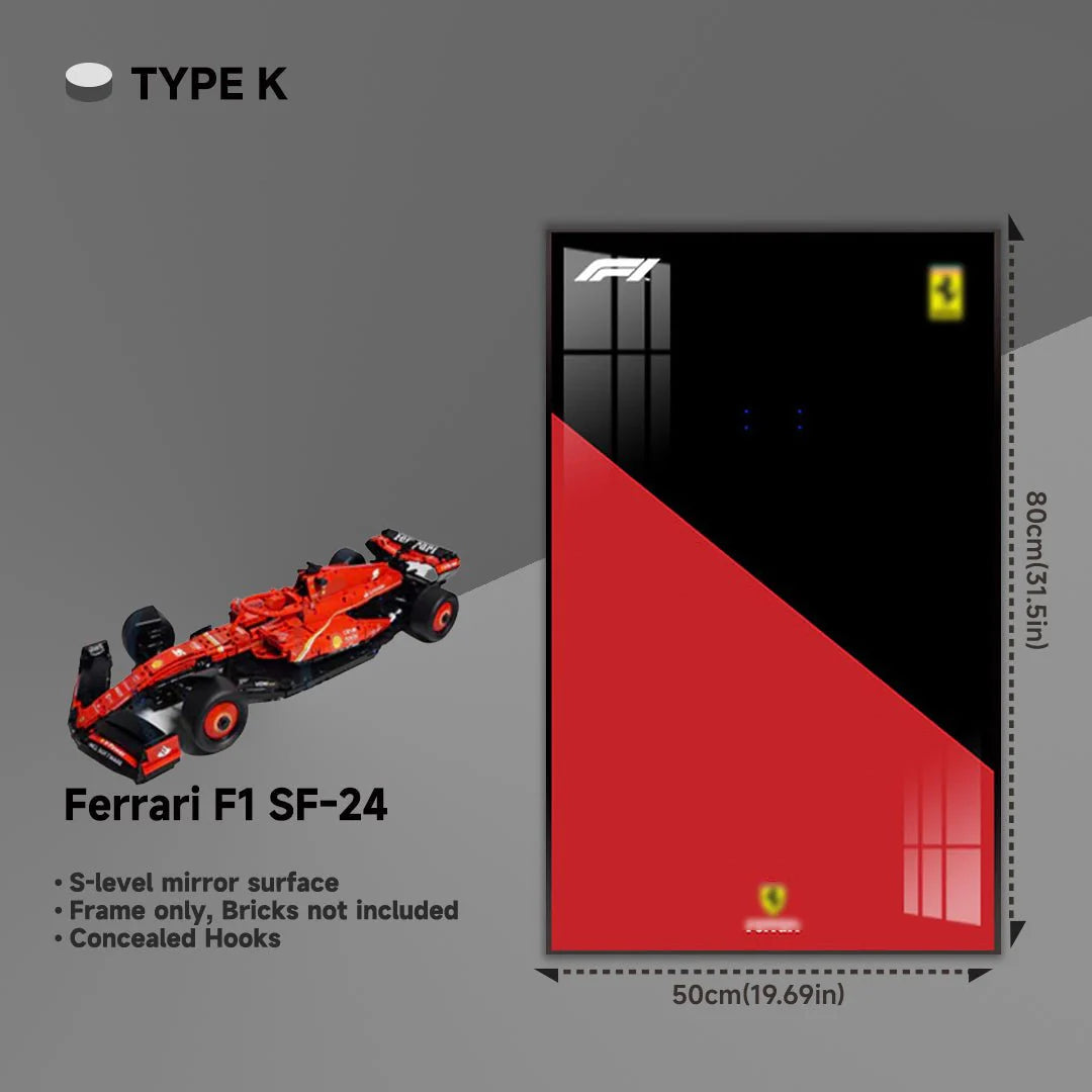 Premium Acrylic Wall Display Frame for LEGO® Ferrari F1 SF-24（42207）