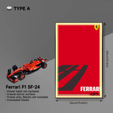 Premium Acrylic Wall Display Frame for LEGO® Ferrari F1 SF-24（42207）