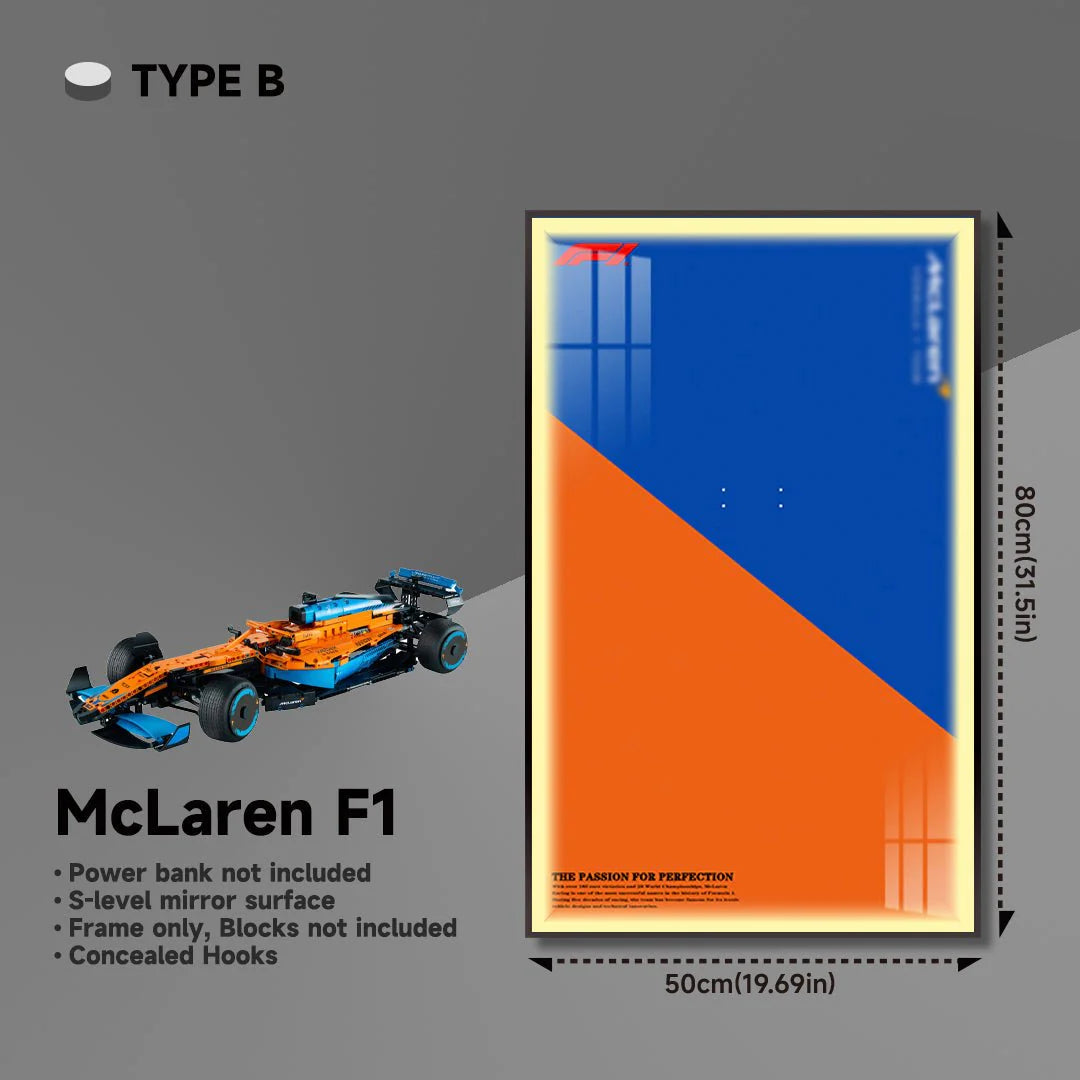 Premium Wall Display for LEGO® Technic™ McLaren F1(42141)
