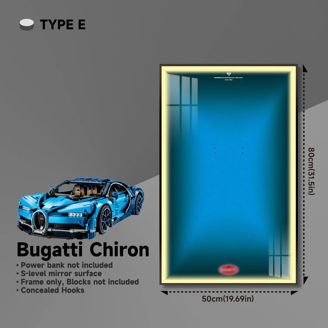 Premium Wall Display Frame for LEGO® 42083 Bugatti Chiron