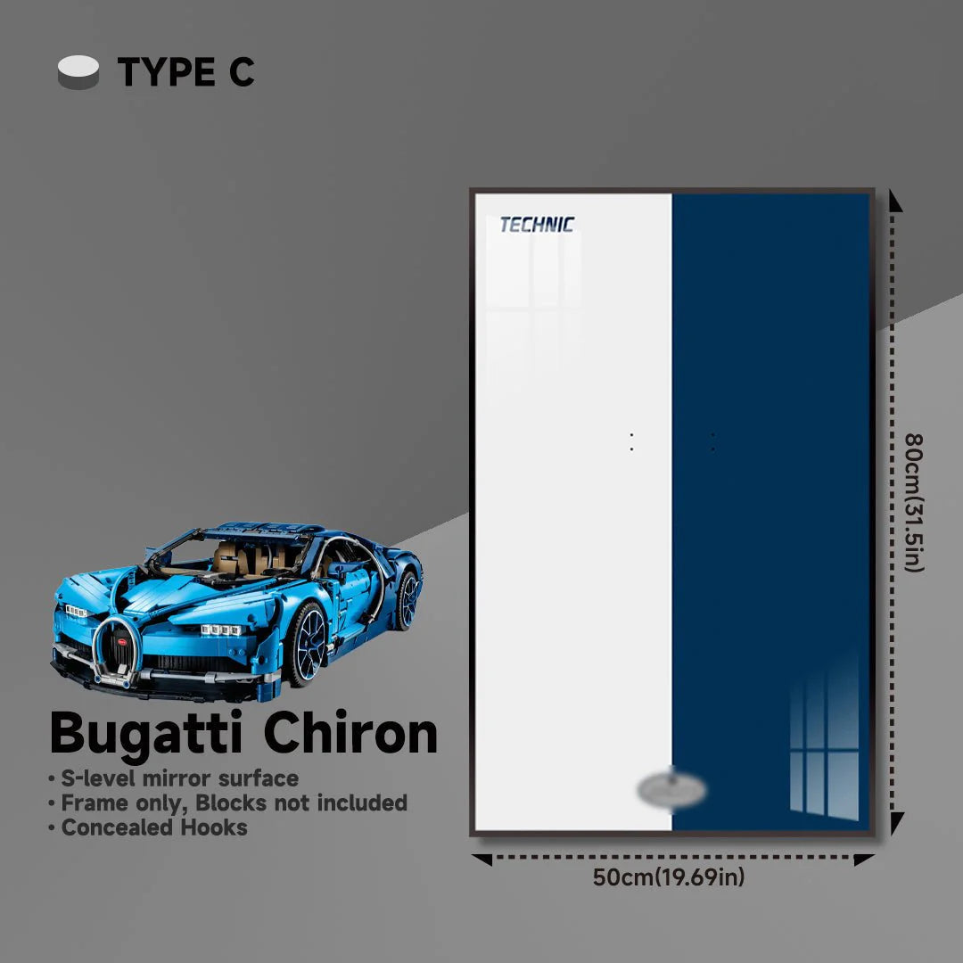 Premium Wall Display Frame for LEGO® 42083 Bugatti Chiron