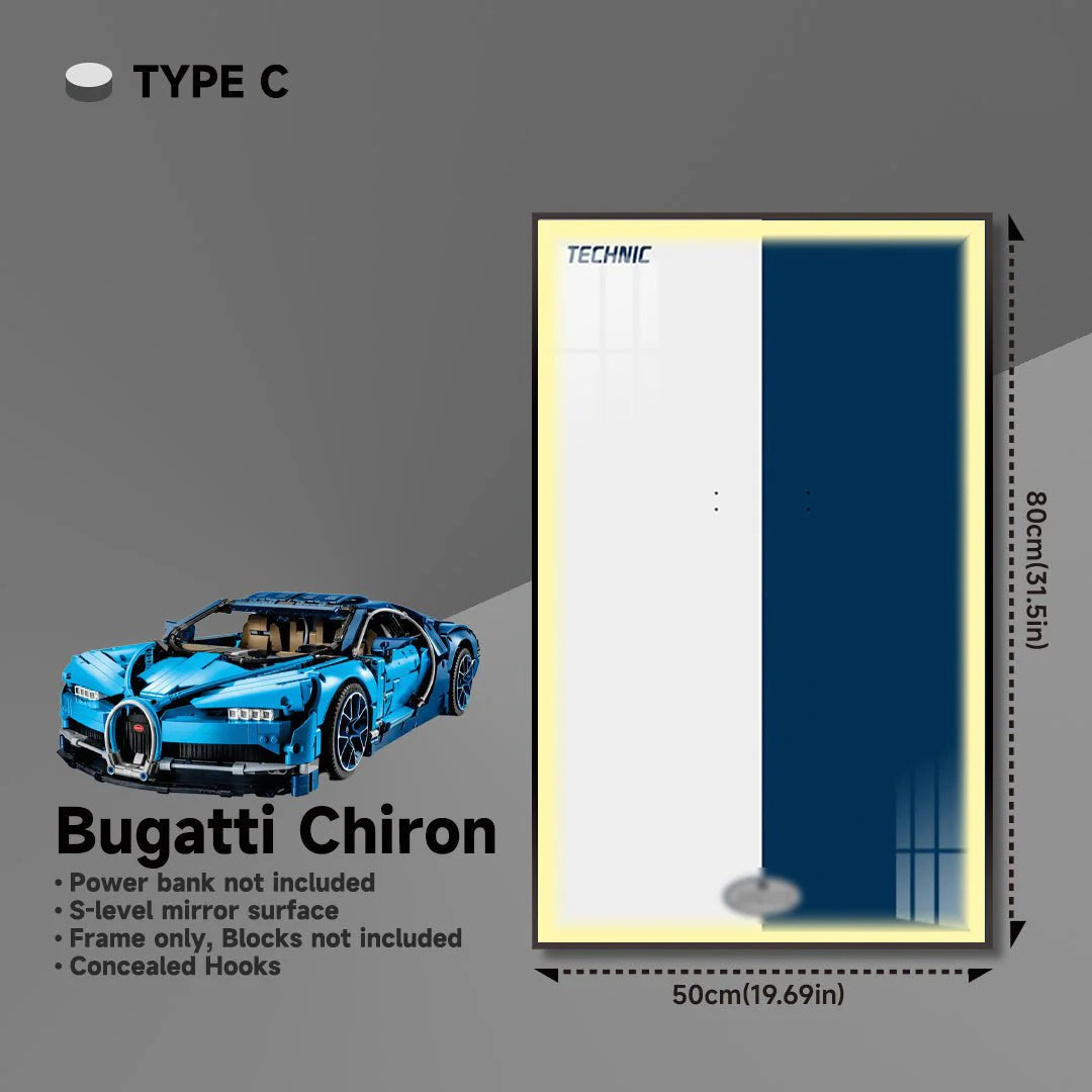 Premium Wall Display Frame for LEGO® 42083 Bugatti Chiron