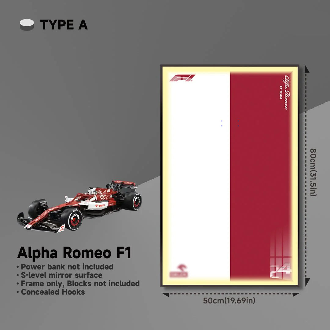 Premium Wall Display Frame for Alfa Romeo F1 Car