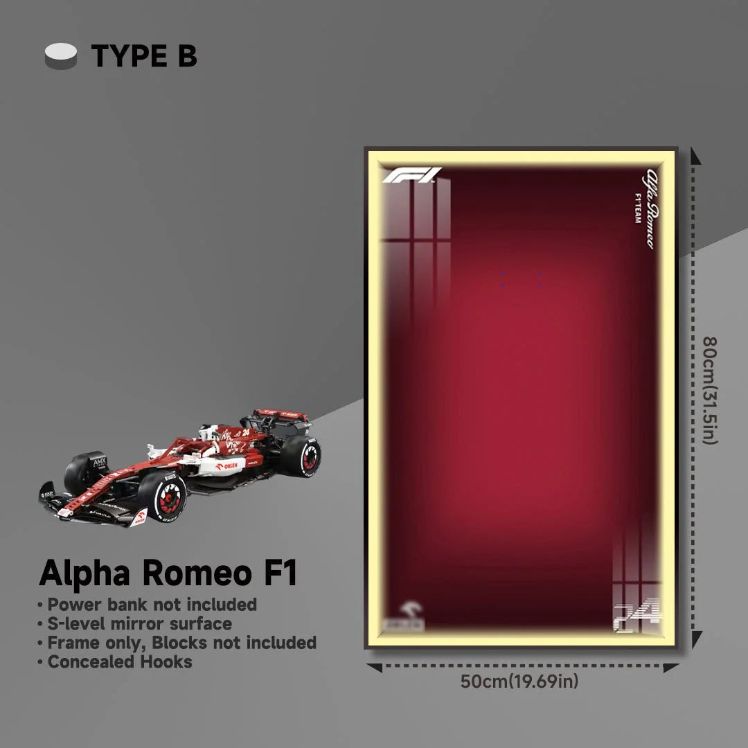 Premium Wall Display Frame for Alfa Romeo F1 Car