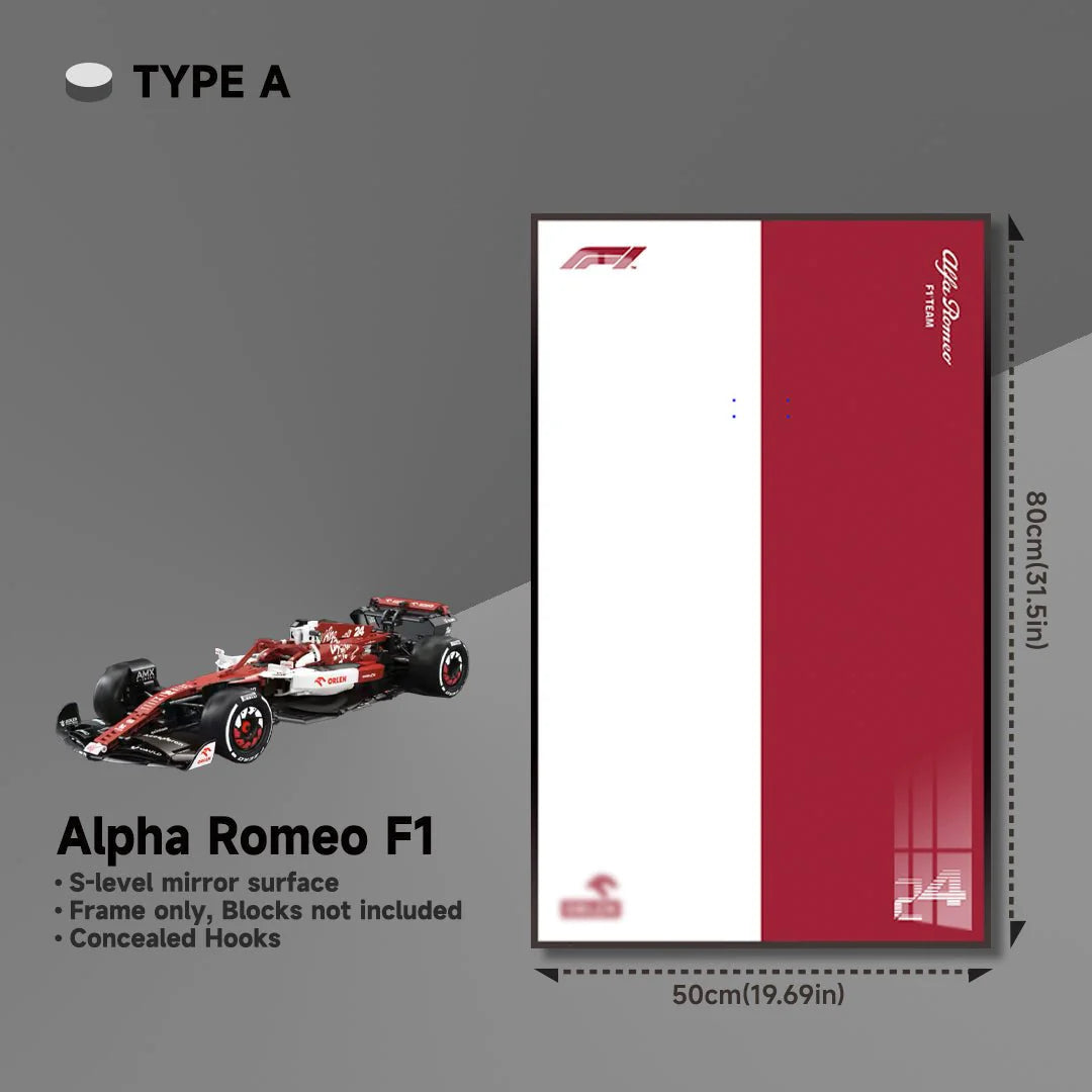 Premium Wall Display Frame for Alfa Romeo F1 Car