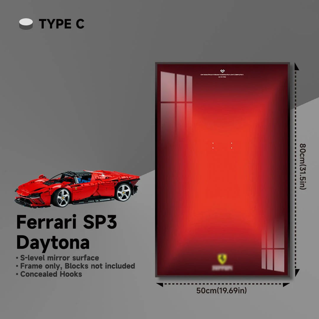 Premium Wall Display Frame for LEGO® Technic™ Ferrari Daytona SP3 42143