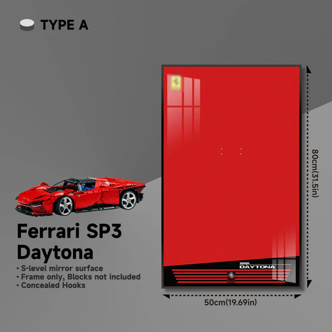 Premium Wall Display Frame for LEGO® Technic™ Ferrari Daytona SP3 42143