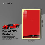 Premium Wall Display Frame for LEGO® Technic™ Ferrari Daytona SP3 42143