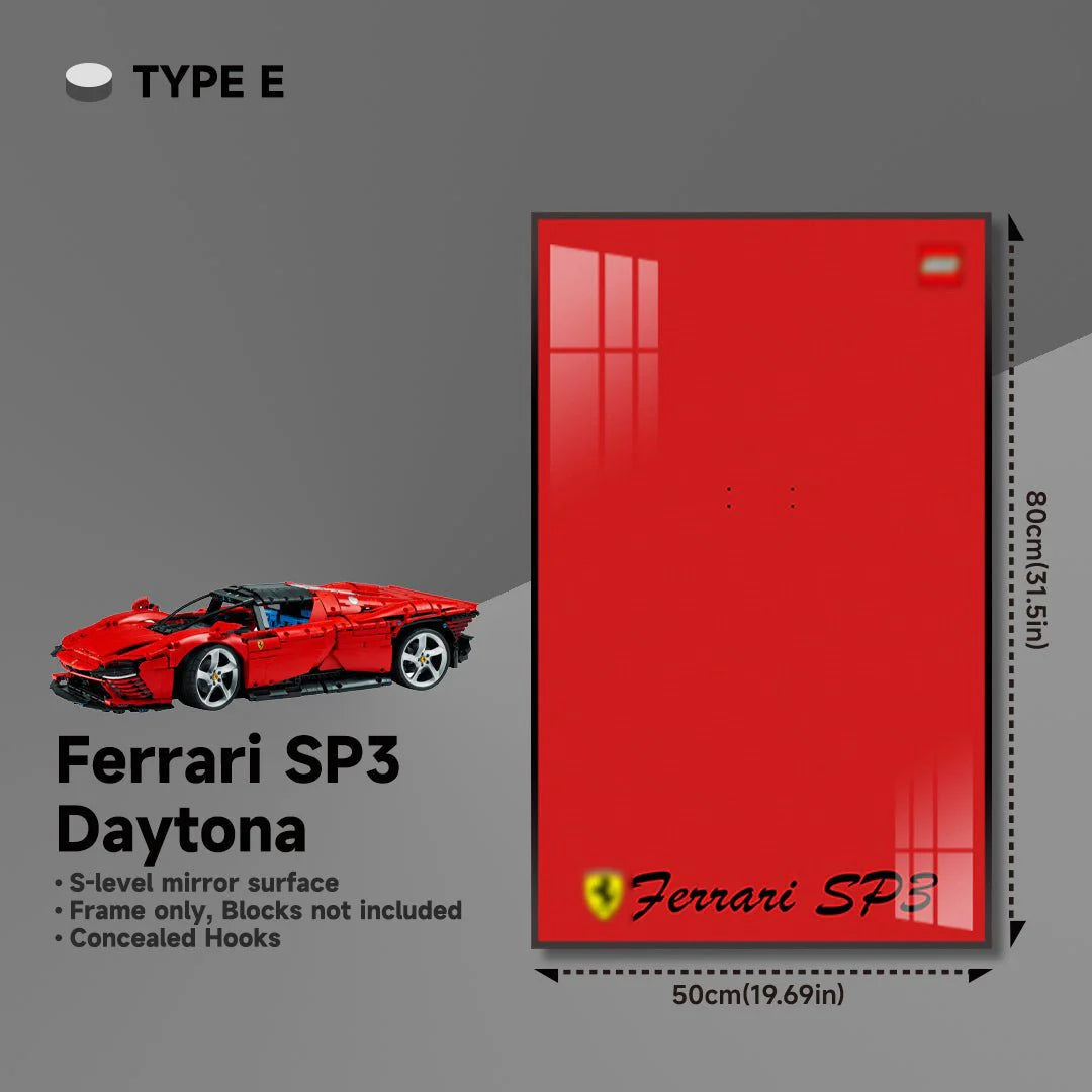 Premium Wall Display Frame for LEGO® Technic™ Ferrari Daytona SP3 42143