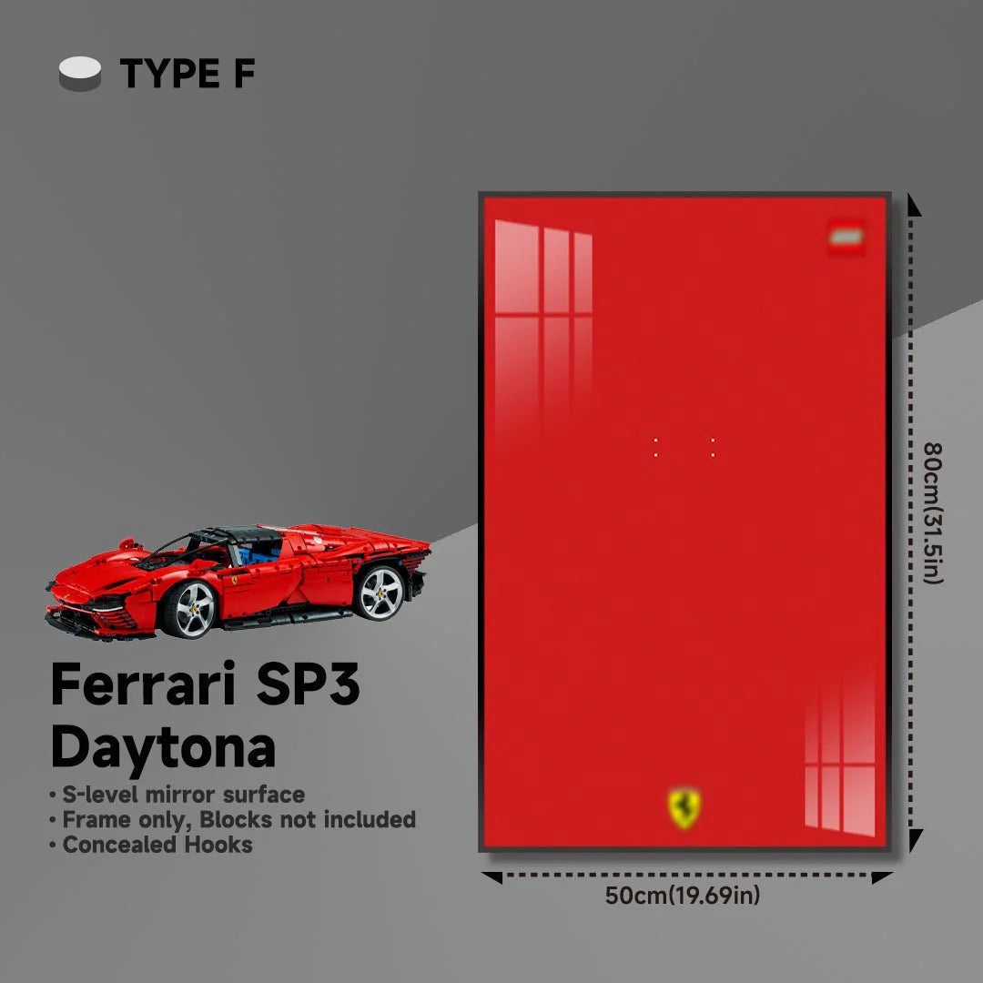 Premium Wall Display Frame for LEGO® Technic™ Ferrari Daytona SP3 42143