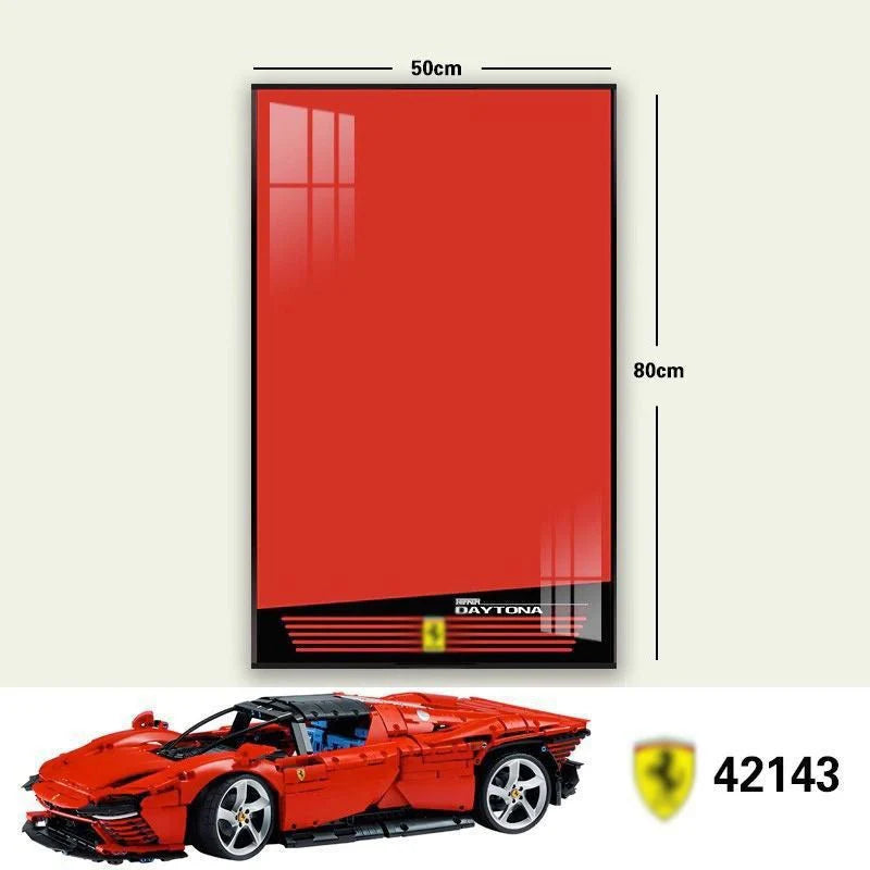 Premium Wall Display Frame for LEGO® Technic™ Ferrari Daytona SP3 42143