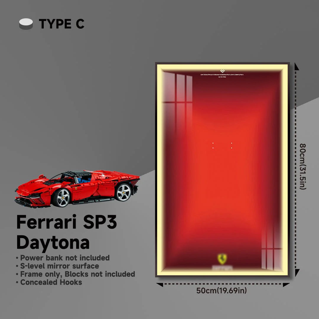 Premium Wall Display Frame for LEGO® Technic™ Ferrari Daytona SP3 42143
