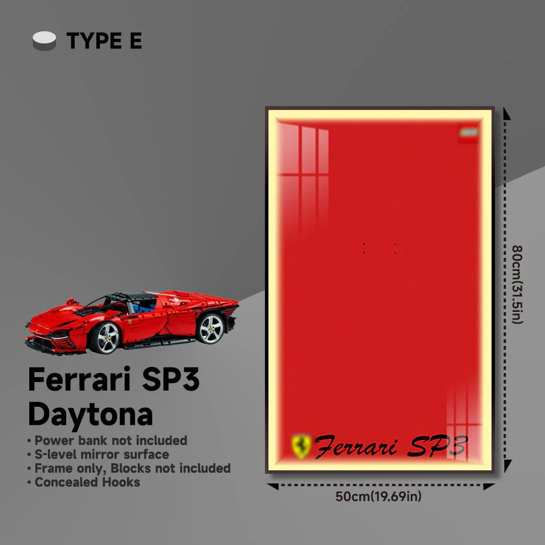 Premium Wall Display Frame for LEGO® Technic™ Ferrari Daytona SP3 42143