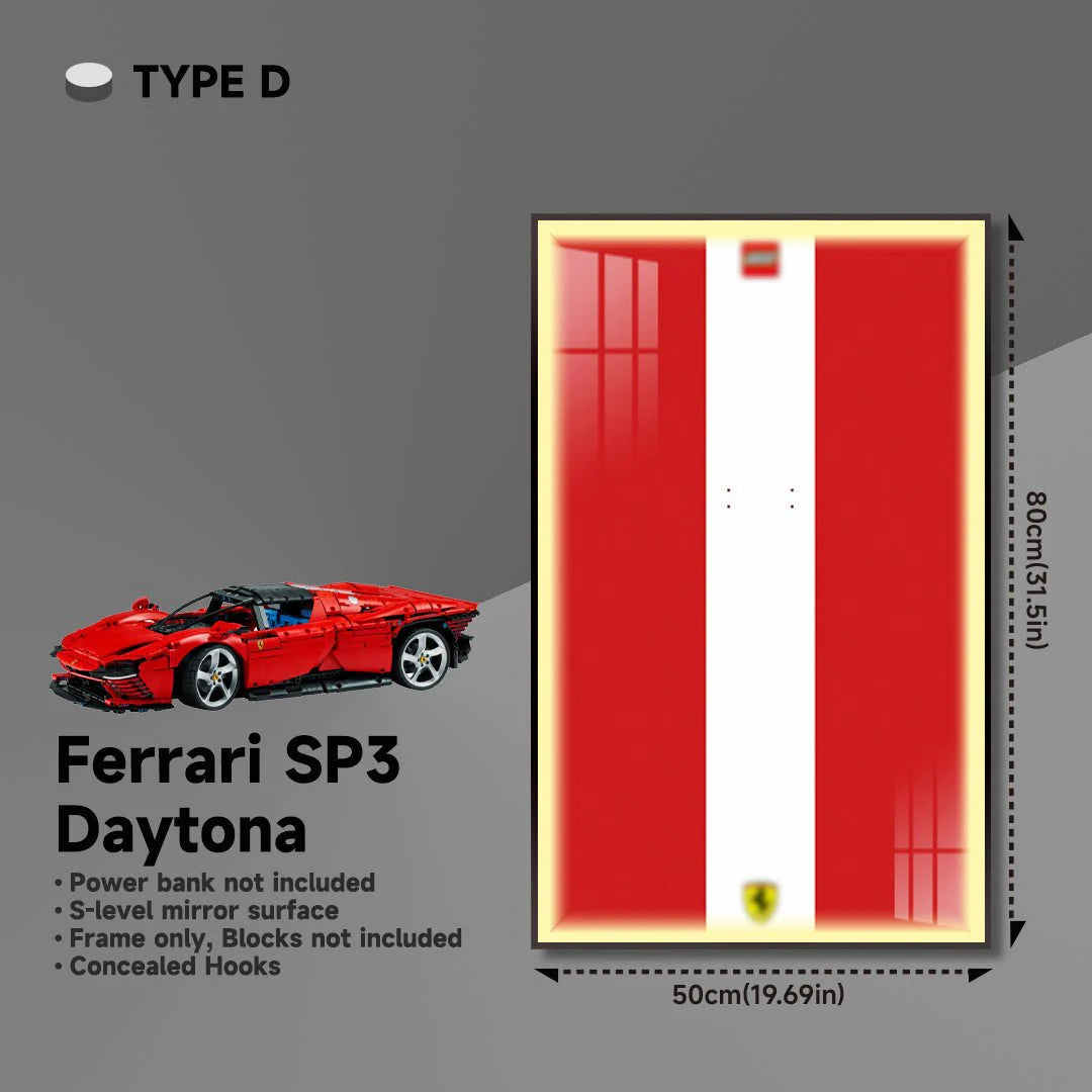 Premium Wall Display Frame for LEGO® Technic™ Ferrari Daytona SP3 42143