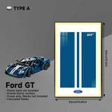 Premium Wall Mount Display Frame for LEGO® Technic™ Ford GT 42154