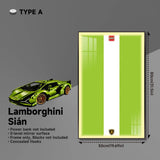 Premium Wall Mount Display Frame for LEGO® Technic™ Lamborghini Sian 42115
