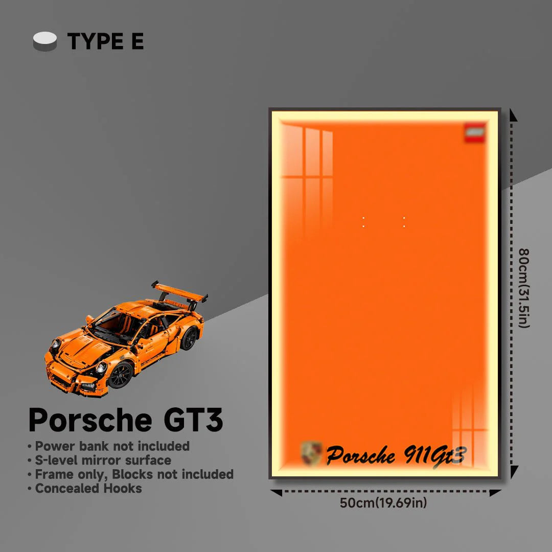 Premium Wall Mount Display Frame for LEGO® Technic™ Porsche 911 GT3 RS 42056