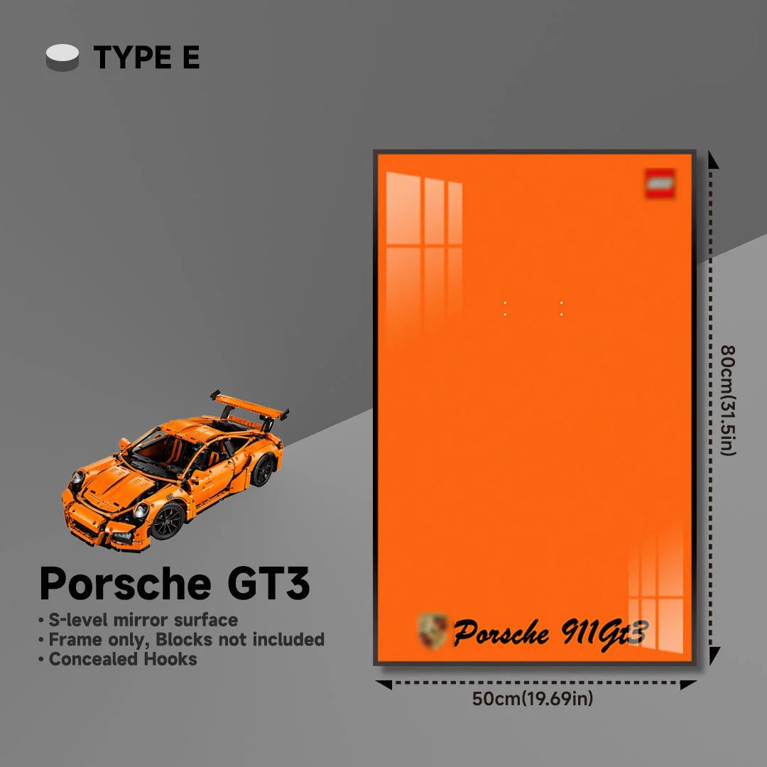 Premium Wall Mount Display Frame for LEGO® Technic™ Porsche 911 GT3 RS 42056
