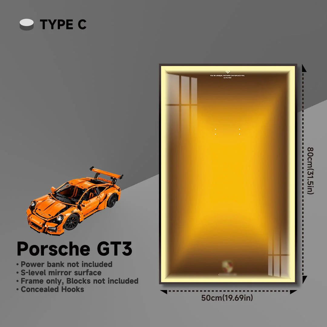Premium Wall Mount Display Frame for LEGO® Technic™ Porsche 911 GT3 RS 42056